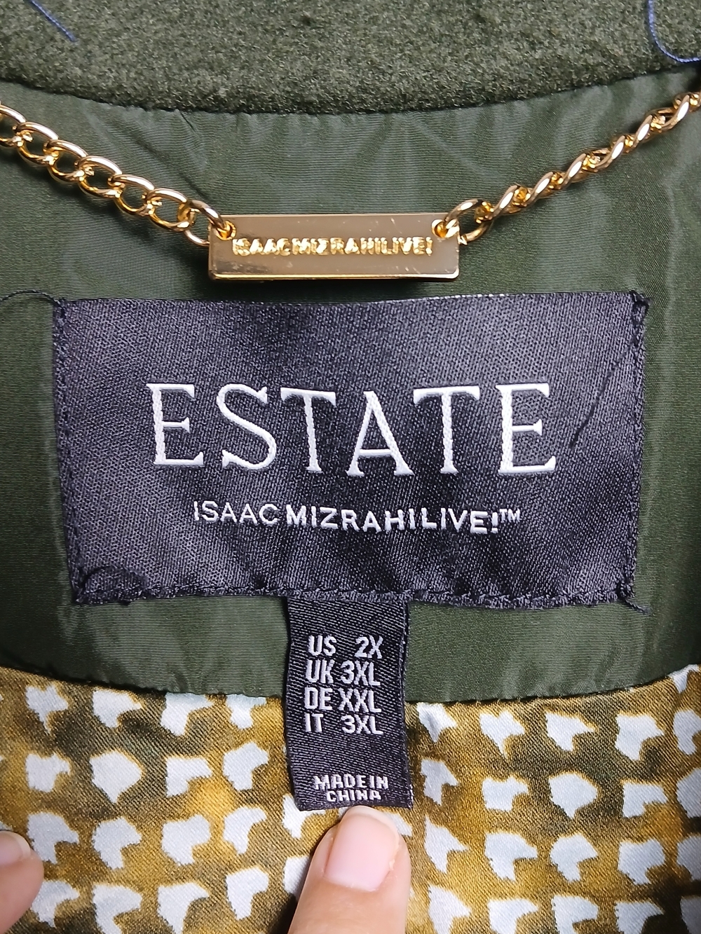 Isaac Mizrahi Live! Estate Quilted Jacket with Lining for Women Green - 2XL - Picture 3 of 8